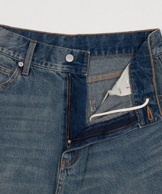 WEGO 【ユニセックス着用ITEM/SMLサイズ展開】スーパーバギーデニムショーツ デニム中濃加工色