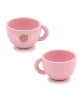 Mother garden マザーガーデン 野いちご ままごと カップ＆お皿 ピンク