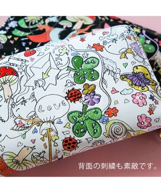 tsumori chisato CARRY ナチュラルラブ 財布 長財布 ラウンドファスナー ホワイト