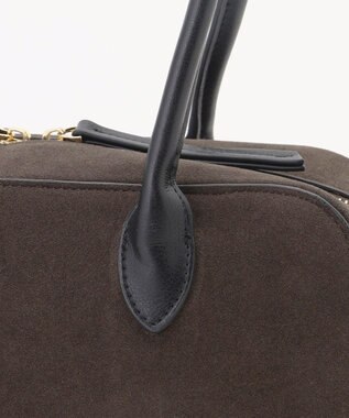 自由区 【SHIHOさん着用】スエードライクボストン バッグ スレート