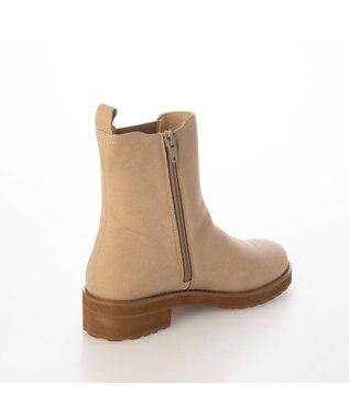 ing <ing>サイドゴアブーツ ベージュヌバック