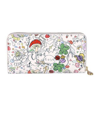 tsumori chisato CARRY ナチュラルラブ 財布 長財布 ラウンドファスナー ホワイト