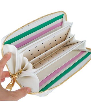 tsumori chisato CARRY ナチュラルラブ 財布 長財布 ラウンドファスナー ホワイト