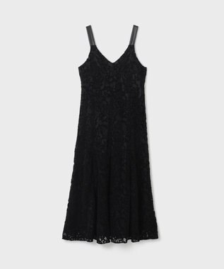 GRACE CONTINENTAL モールレースキャミワンピース ブラック