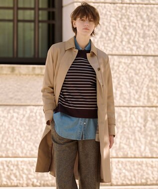 J.PRESS LADIES デニム シャツ ブリーチ系