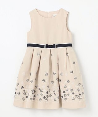 組曲 KIDS 【110-140㎝】サクラサク ワンピース ベージュ系5