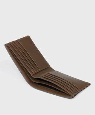 Paul Smith ブライトストライプトリム 2つ折り財布 ブラウン