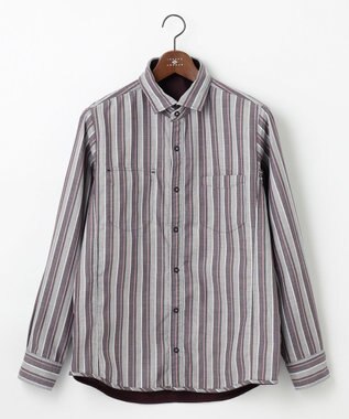 JOSEPH ABBOUD 【2WAY】リバーシブル シャツ ワイン系