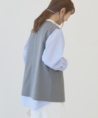 AMERICAN HOLIC Ｖネックジレ Gray Mixture