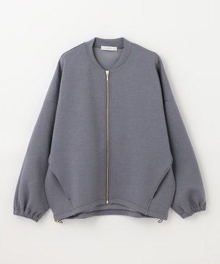 ANY 【洗える】ライトウエイト ジップブルゾン チャコール