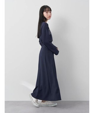 earth music&ecology すきな丈フレアスカート Navy