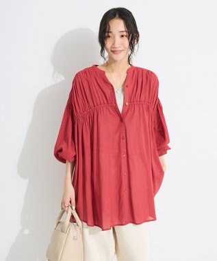 CRAFT STANDARD BOUTIQUE ヴィンテージボイルシャーリングチュニック Red