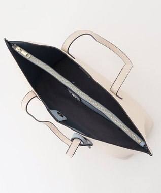 LA BAGAGERIE 【MONICA】バイカラーA4トート アイボリー