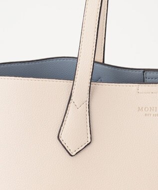 LA BAGAGERIE 【MONICA】バイカラーA4トート アイボリー