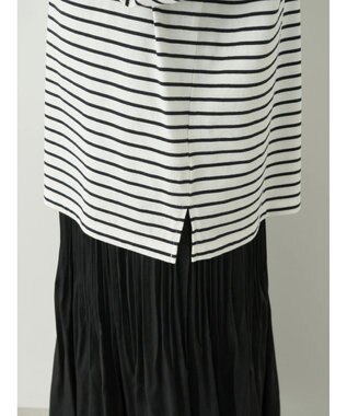 earth music&ecology トリカラーボーダーロンＴＥＥ Off White