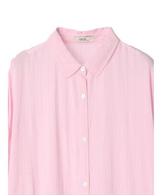 earth music&ecology レーヨンストライプワンピース Pink