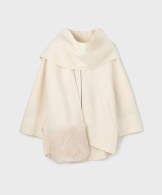 GRACE CONTINENTAL フードストールリバーコート キナリ