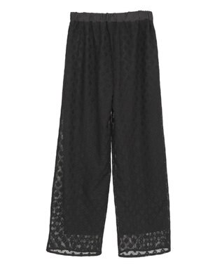 Green Parks ■ＬＯＶＥＢＯＡＴ　フラワーメッシュパンツ Black