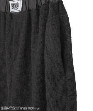 Green Parks ■ＬＯＶＥＢＯＡＴ　フラワーメッシュパンツ Black