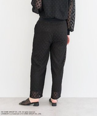 Green Parks ■ＬＯＶＥＢＯＡＴ　フラワーメッシュパンツ Black