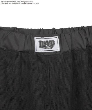 Green Parks ■ＬＯＶＥＢＯＡＴ　フラワーメッシュパンツ Black