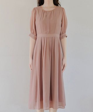 Tiaclasse 【新色追加】シフォンワンピース チャコールグレー