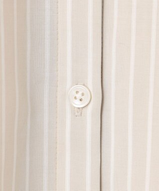 自由区 L エンブロイダリーブロードバンドカラー ブラウス フラックス×オフ