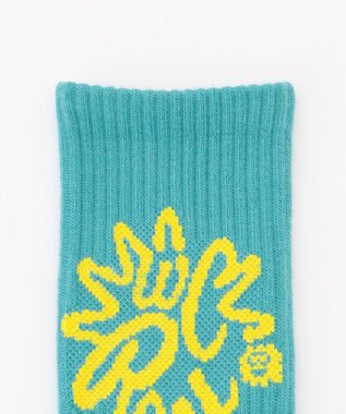 PW CIRCULUS 【虫よけ加工】【MEN】サークルロゴ ミドルソックス  ゴルフ ブルー系