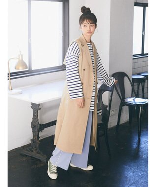 earth music&ecology ２ＷＡＹジレンチ Beige