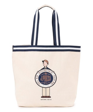 J.PRESS MEN 【AaronChang】【UNISEX】イラスト トートバック ホワイト系