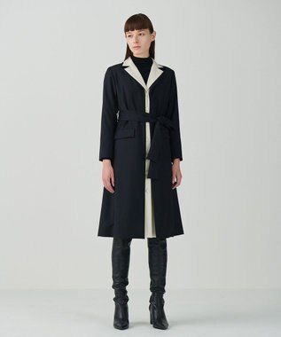 シルクウールコートドレス