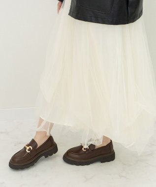 Bridget Birkin 【Bridget Birkin】ダブルステッチビットローファー ダークブラウン