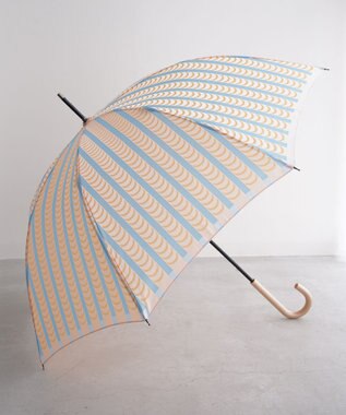 槇田商店 Stig Lindberg DRAPES オレンジ 長傘 オレンジ