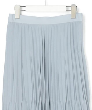 ICB ライトジョーゼットプリーツ スカート スモーキーサックス