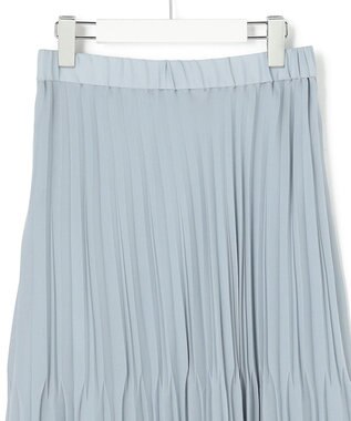 ICB ライトジョーゼットプリーツ スカート スモーキーサックス