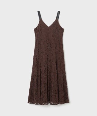 GRACE CONTINENTAL モールレースキャミワンピース ブラウン