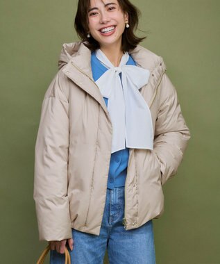 23区 【WEB&一部店舗限定】ステッチレス フーデット ダウン