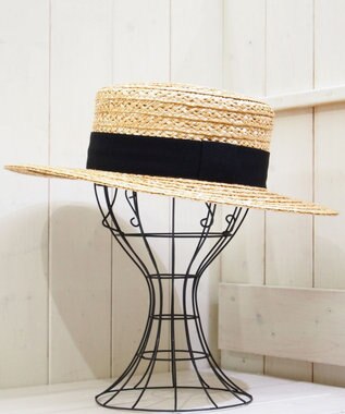 石田製帽 【UNISEX】ビンテージストローレース  キャノチエ ナチュラル