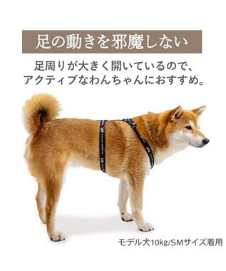 PET PARADISE Lee ロゴアクティブ ハーネス ＳＭ ブラック
