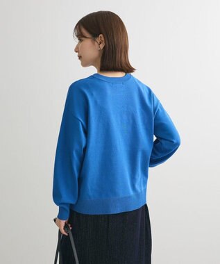 Green Parks 洗える　さがら刺しゅうロゴニットプル Blue