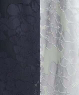 23区 L 【APPLAUDIR】フラワーサテンオパール ドレス ネイビー系