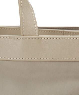 TOPKAPI 【Breath TOPKAPI】防水ナイロン レザーコンビ ミニトート ショルダーバッグ ベージュ