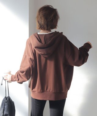 WEGO 【ユニセックス着用ITEM/MLサイズ展開】コンパクトフィットダブルZIPパーカー ブラウン