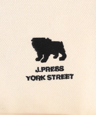 J.PRESS YORK STREET 【UNISEX】マルチカラーキャンバス トートバック アイボリー系1