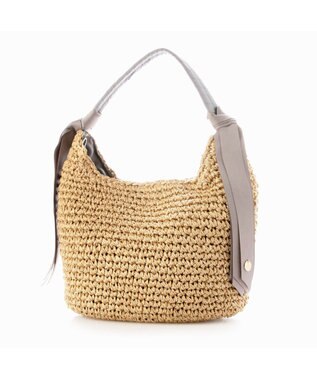 UNBILLION カシュカシュ cachecache / 下がりグログランクロッシェ2wayミニトート GY