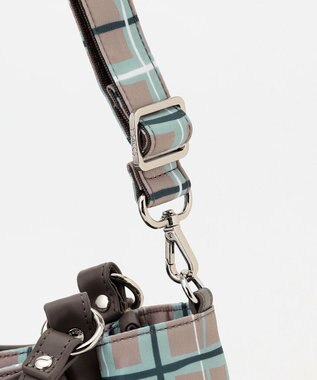 Y'SACCS ドローイングチェック2WAYミニトート グレージュ