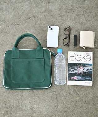 YUSHI ARLE - 2WAY SHOULDER 帆布手さげ&ショルダーバッグ グリーン