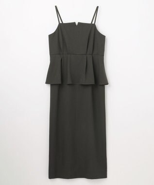 ANY SIS L キャミワンピース × カットソー セット チャコールグレー