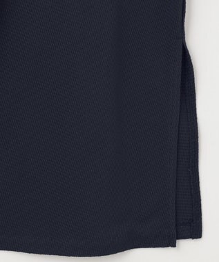 自由区 【保湿性/吸湿性/吸水速乾/接触冷感/UVケア】ハンディカーディガン ロング ネイビー系