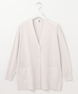 J.PRESS LADIES L 【洗える】 Co/Peライト Vネック カーディガン アイボリー系